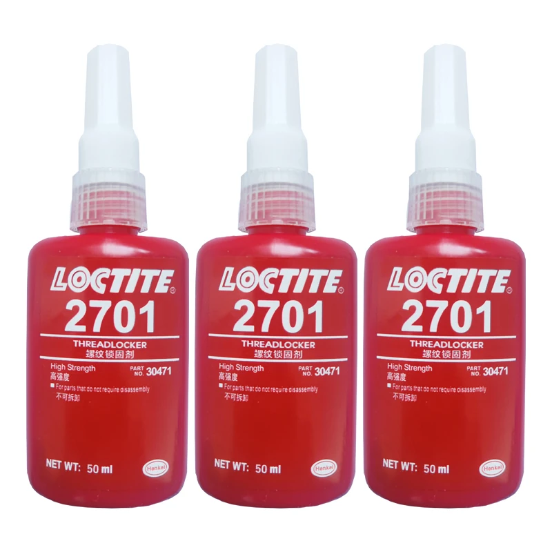 Клей для резьбы loctite 2701 50 мл герметичный стойкий к ржавчине высокопрочный