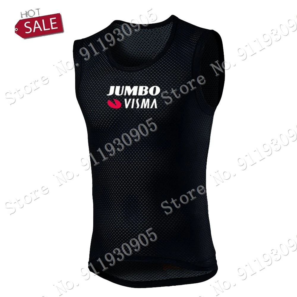 

Майка велосипедная Jumbo Visma, базовое нижнее белье без рукавов, черная, для езды на велосипеде