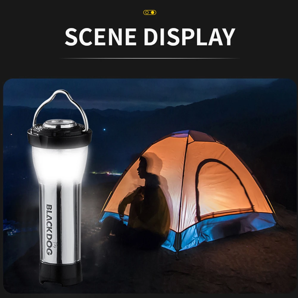 

2 in 1 2600mAh Portable USB Rechargeable LED Lanterns Lamp 3 Modes Waterproof Camping Flashlight for Outdoor Tent Equipment