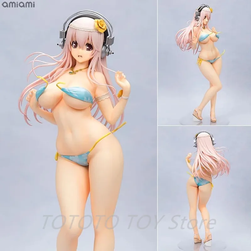 

Orchid Seed SUPER SONICO SUPERSONICO Suupaa Soniko Swimsuit 35cm Anime Girl PVC Action Figure Toy Adults Collection Model Doll