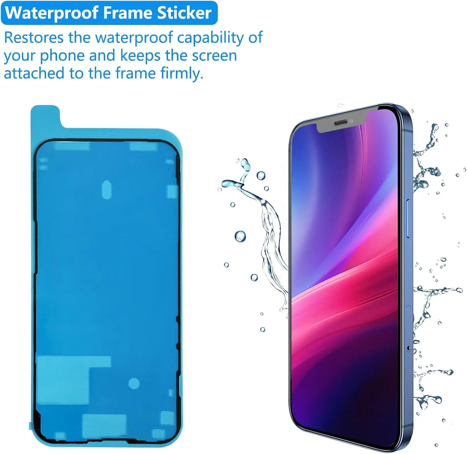 Фото Замена экрана для iPhone 15, 15 Plus, Pro Max: полный комплект LCD-дисплея Full HD и сенсорного дигитайзера, включая инструменты для ремонта и защитное стекло. №4