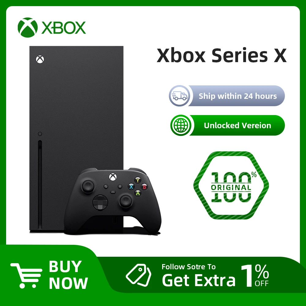  Microsoft Xbox Series X ТБ разблокированная версия видеоигровых консолей XBOX X Беспроводной контроллер консоль до 120 FPS