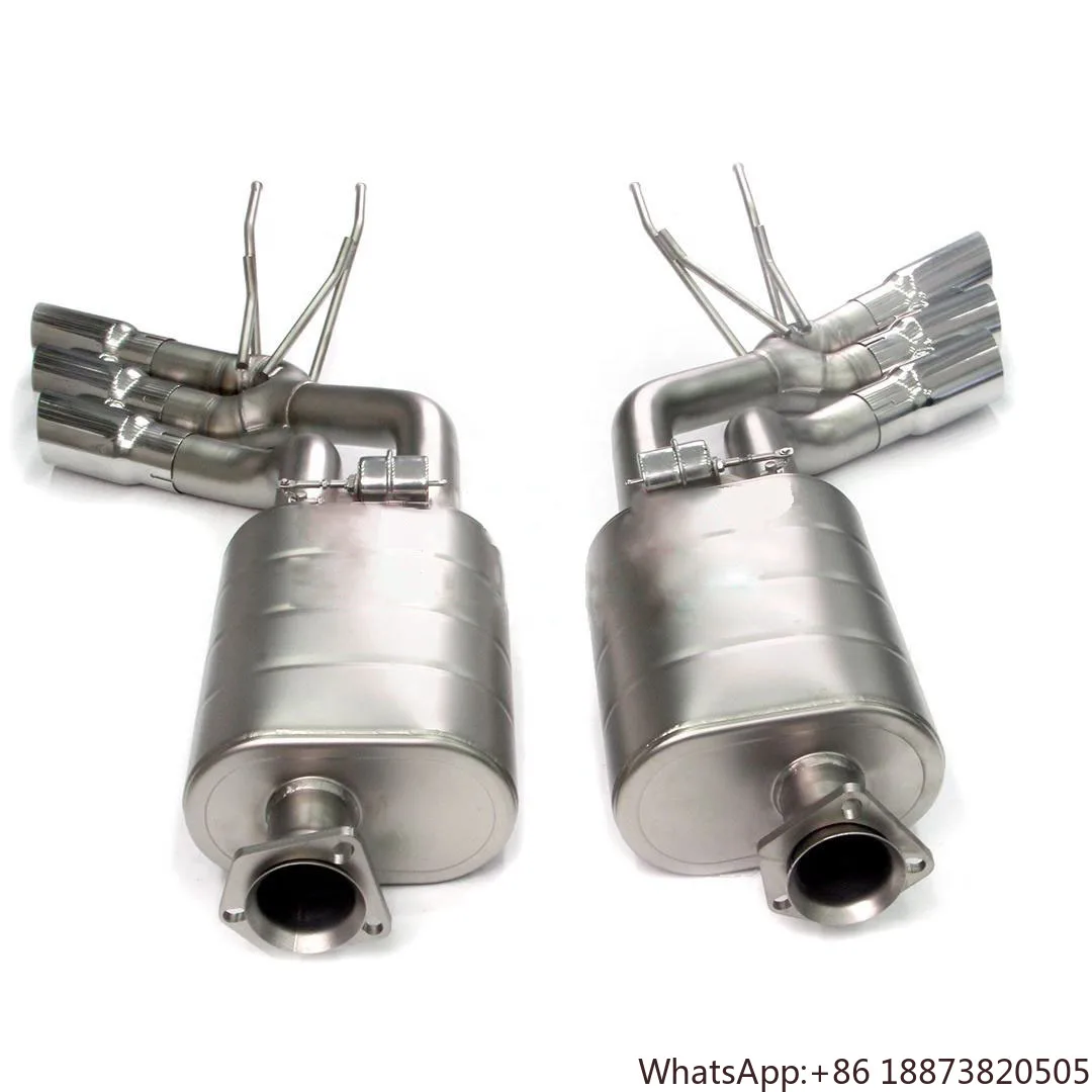 Фото Оптовая цена из нержавеющей стали Valvetronic Cat-back выхлопные трубы средняя секция для Mercedes Benz W464 W463a G63 G500 выхлоп №3