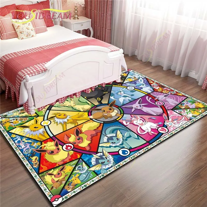 Коврики с принтом покемона для детской комнаты спальни дома гостиной коврик пола