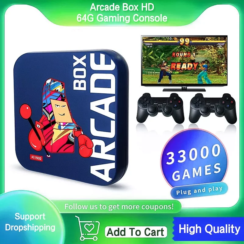 

Игровая консоль аркадная NEW2023 для PS1/DC/ 64 ГБ, 33000 + игр