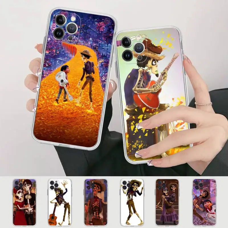 

Disney Coco Hector Phone Case For iPhone 14 13 12 Mini 11 Pro XS Max X XR SE 6 7 8 Plus Soft Silicone Cover