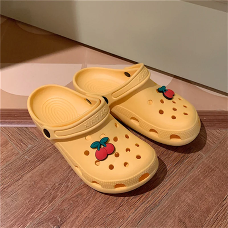 Summer Holiday Lazy Garden Shoes Women Home Simplicity Thick Slides EVA Quality Non-Slip Slippers Lady Outdoors Beach Slippers
