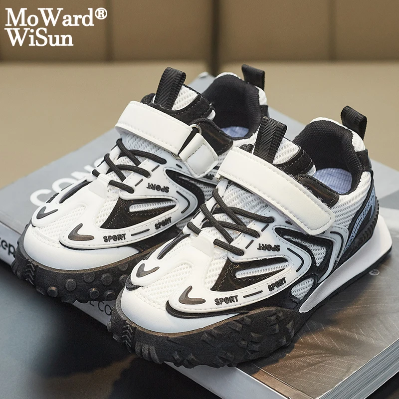 

Детские дышащие кроссовки для девочек, спортивная обувь для мальчиков, износостойкая повседневная обувь, Нескользящие беговые кроссовки с...