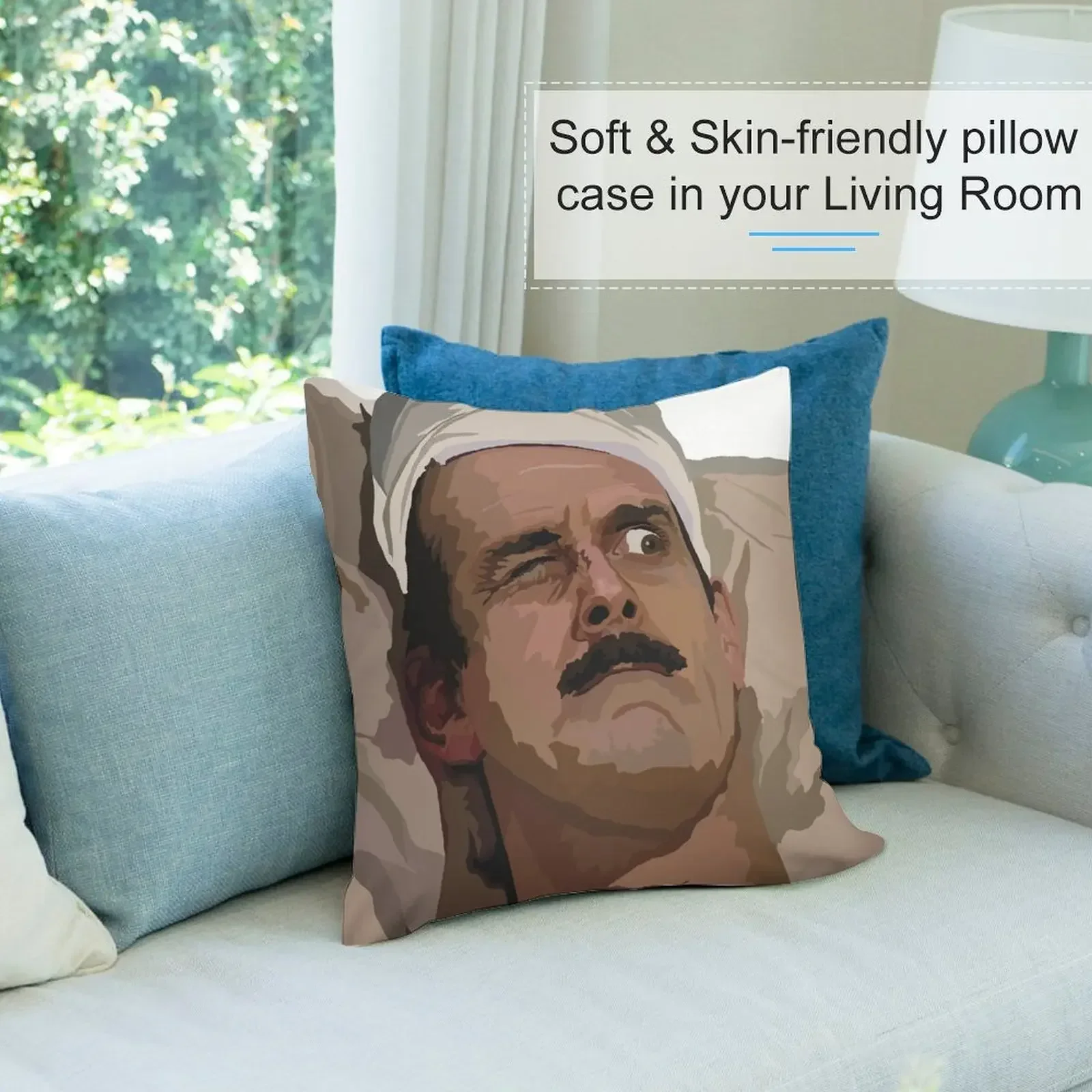 Декоративная подушка Fawlty Towers Basil John Cleese Don’t Mention The War