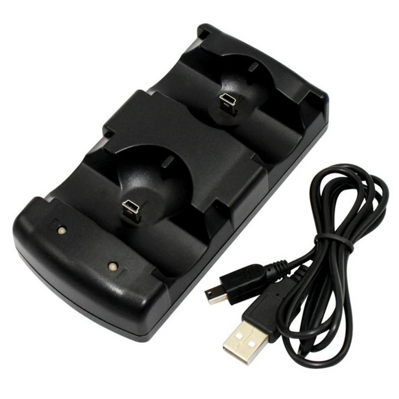 

Compatible with PS3 Controller; Mobile Dual Charger USB Dual Charging Power Base Charger Base Station Installation Power Supply