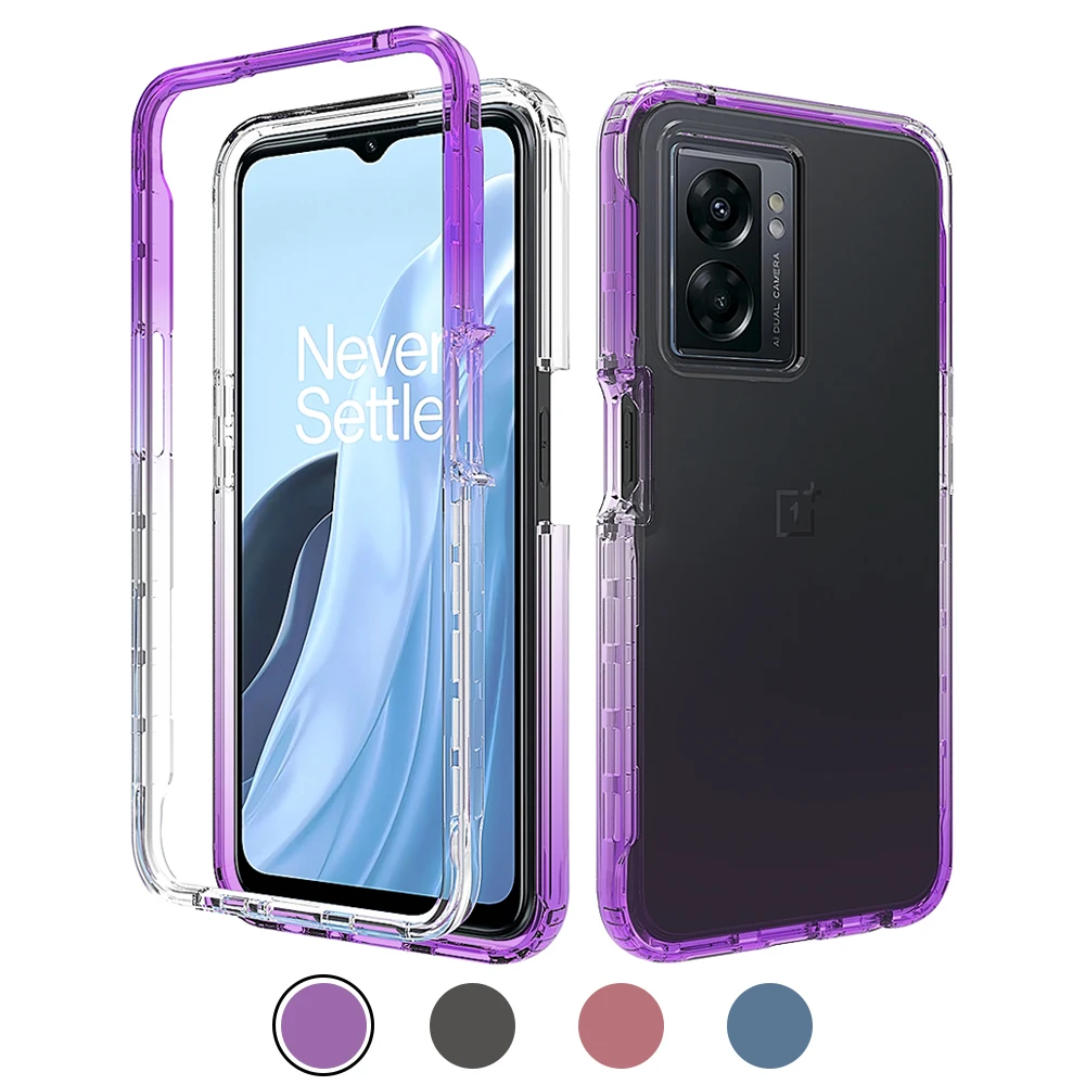 

Гибридная прозрачная задняя крышка для Oppo A77 A77s A57 A57s A57e 2 в 1, Противоударная задняя крышка из ТПУ для Oppo A16 A16s A54s A72 A77