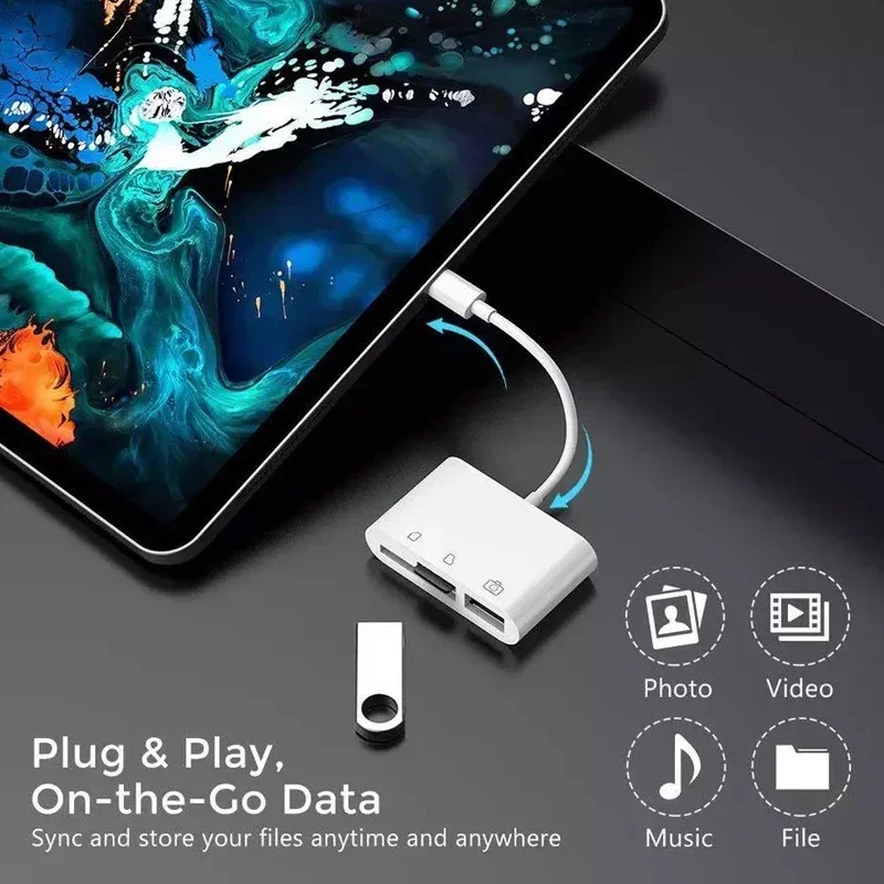 USB Type C адаптер концентратор 3 в 1 к TF CF SD кардридер конвертер для телефона Macbook Huawei