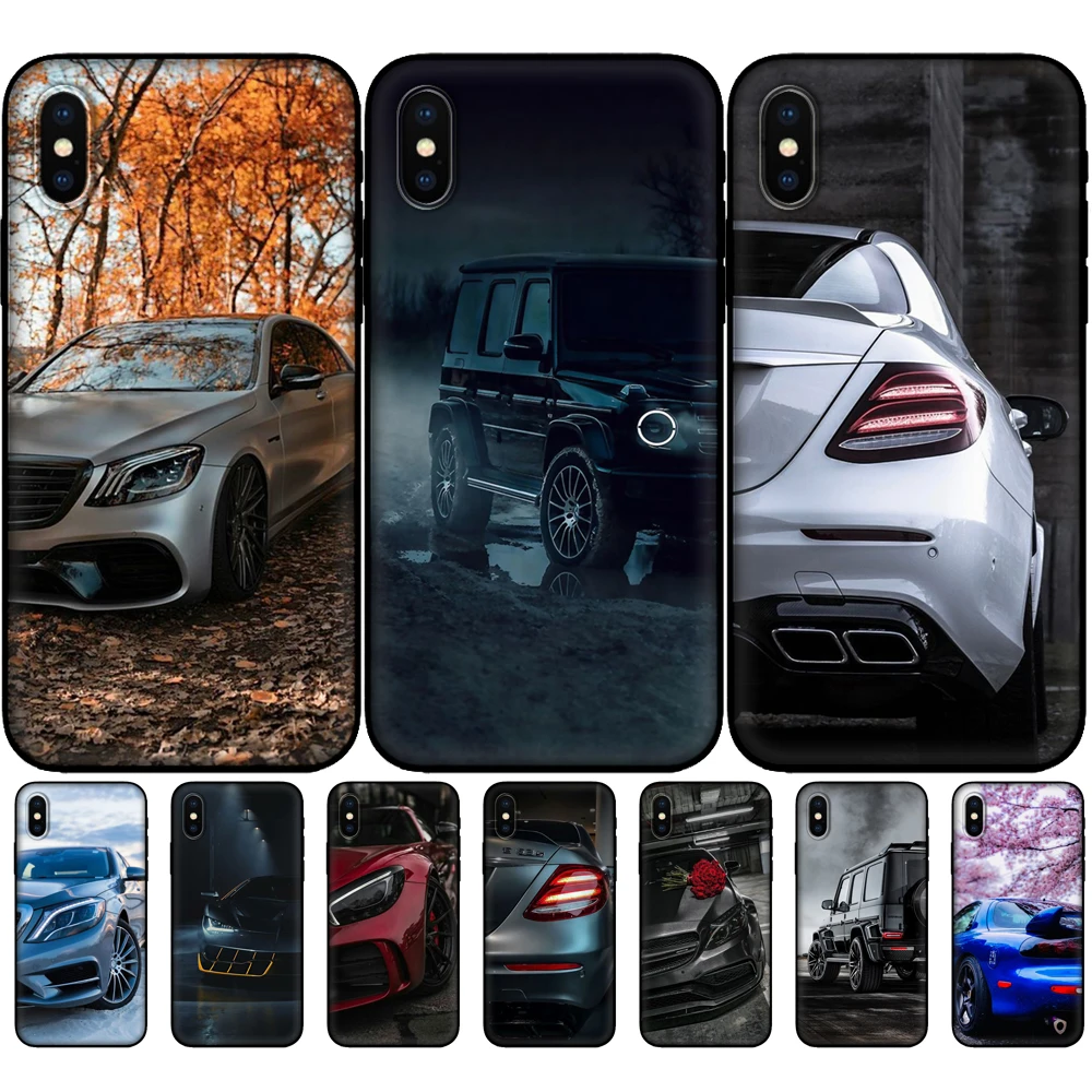 Sport-Benz-Car-Mercedes-AMGs case for iPhone 5 5S SE 6 6S 7 8 Plus X 10 XR XS MAX Back Phone Cover silicone funda black tpu case