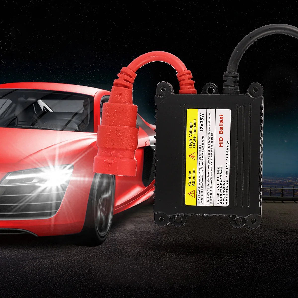 

1 Hid Ballast DC Ballast Xenon Lamp Ballast Super Slim Xenon Ballast Slim Digital Ballast for Hid Xenon Car Ballast