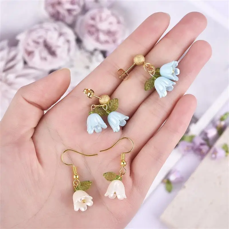 10/100 шт жемчужный колокольчик подвеска в виде орхидеи подвески ювелирное изделие