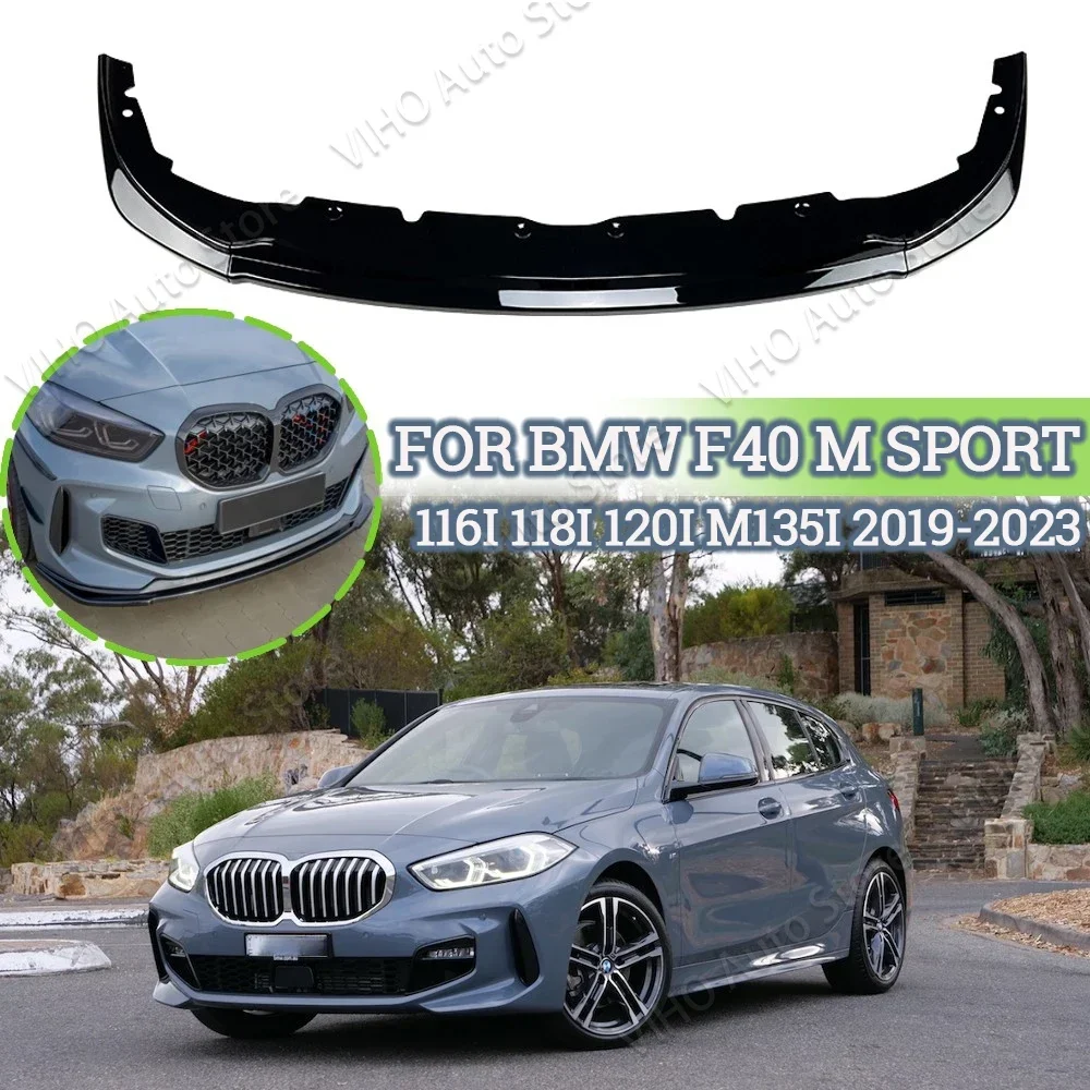 F40 M Спортивный передний бампер разделитель губ диффузор крышка для BMW 118i 120i 128ti M135i