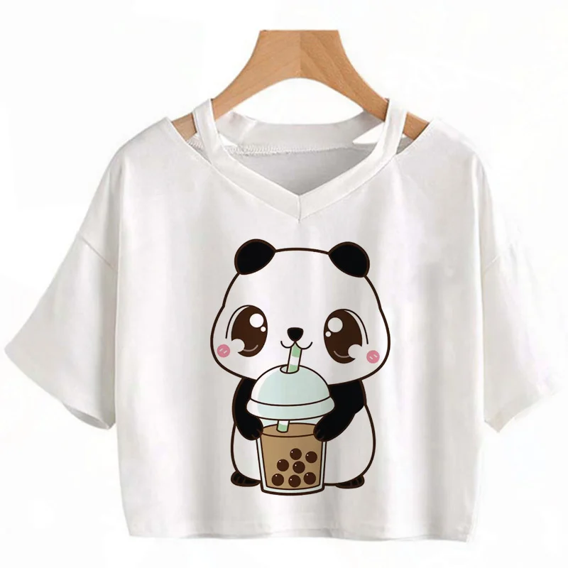 

panda summer top men aesthetic japanese manga clothes aesthetic anime