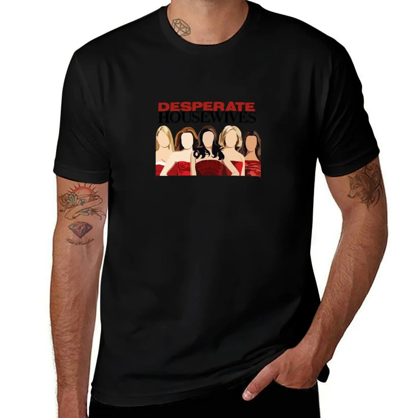 Фото Мужская футболка Best Desperate Housewives, подарки для любителей музыки, мужские футболки с рисунком, мужская хлопковая футболка, футболка из 100% хлопка №1