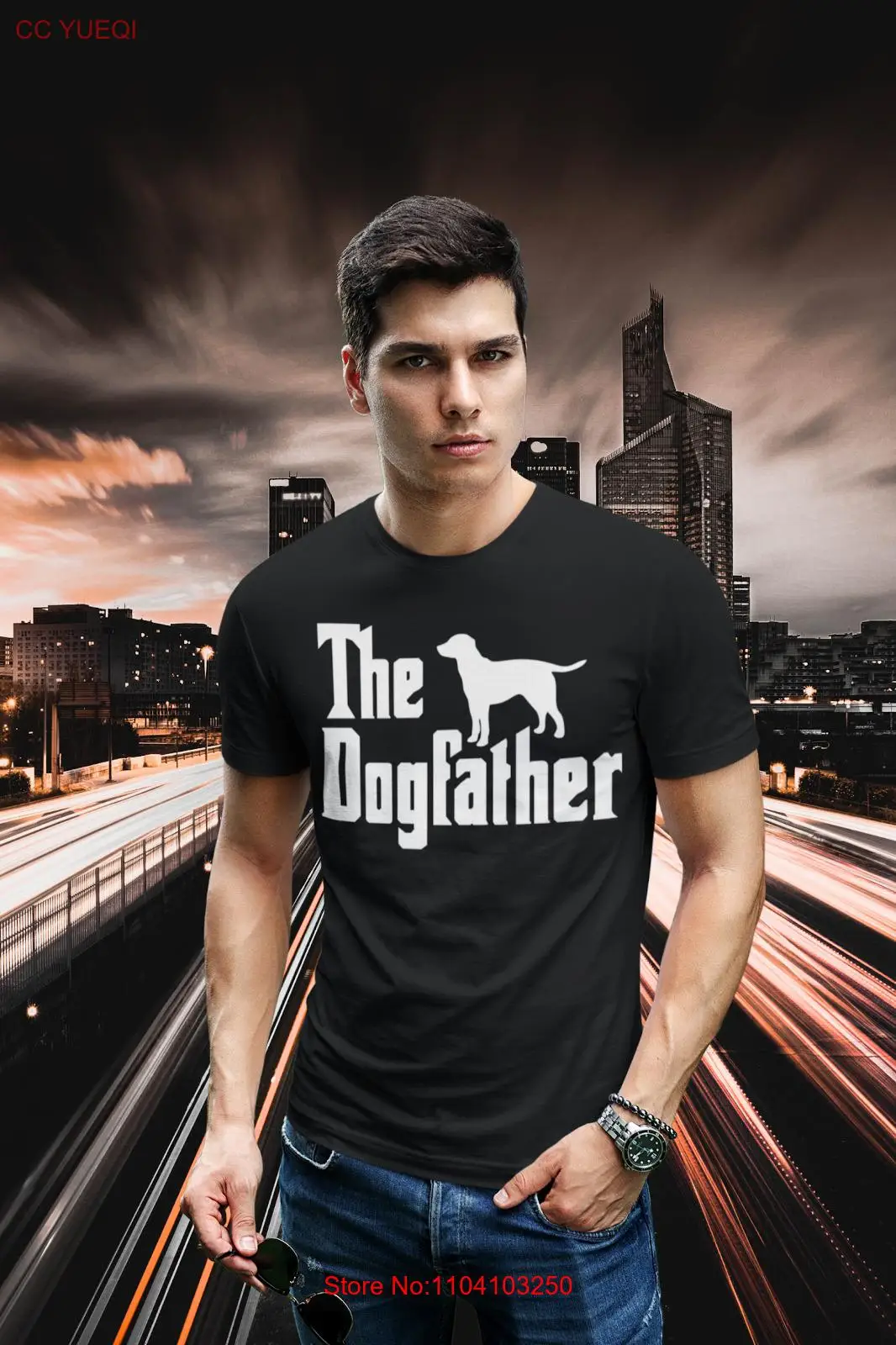 Лабрадор Папа Рубашка Подарки Ретривер Dogfather Желтый Черный Choc Lab Отец