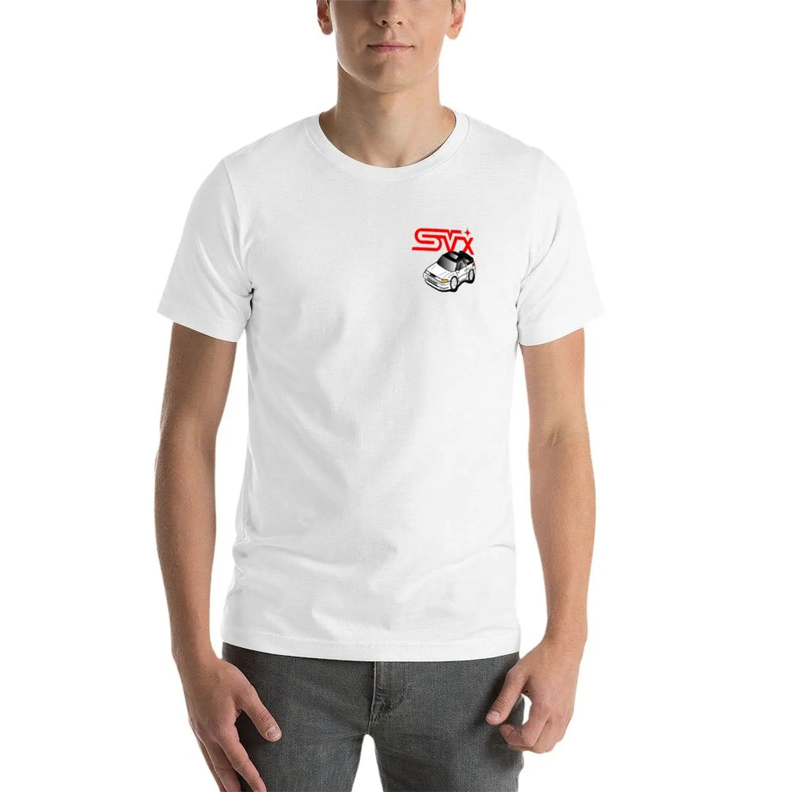 Фото Футболка SVXNATION SVX Pearl CHIBI, хлопковая футболка, 100% хлопок, мужская футболка, плотные хлопковые футболки для мужчин, набор белых футболок №3