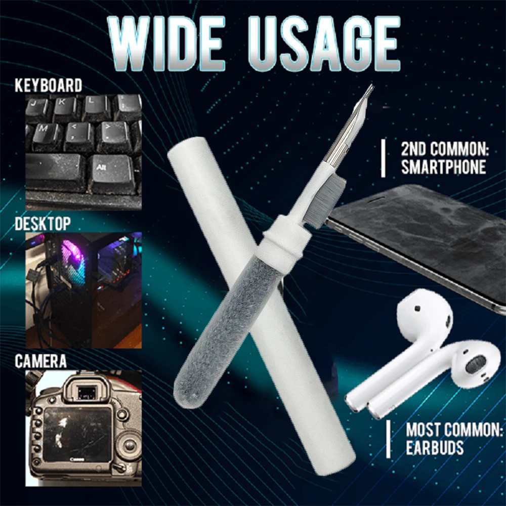 

Cleaner Kit For Airpods Pro 1 2 Earbuds Cleaning Pen Bluetooth-compatible Earphones Case Cleaning Tools for Airpods Pro