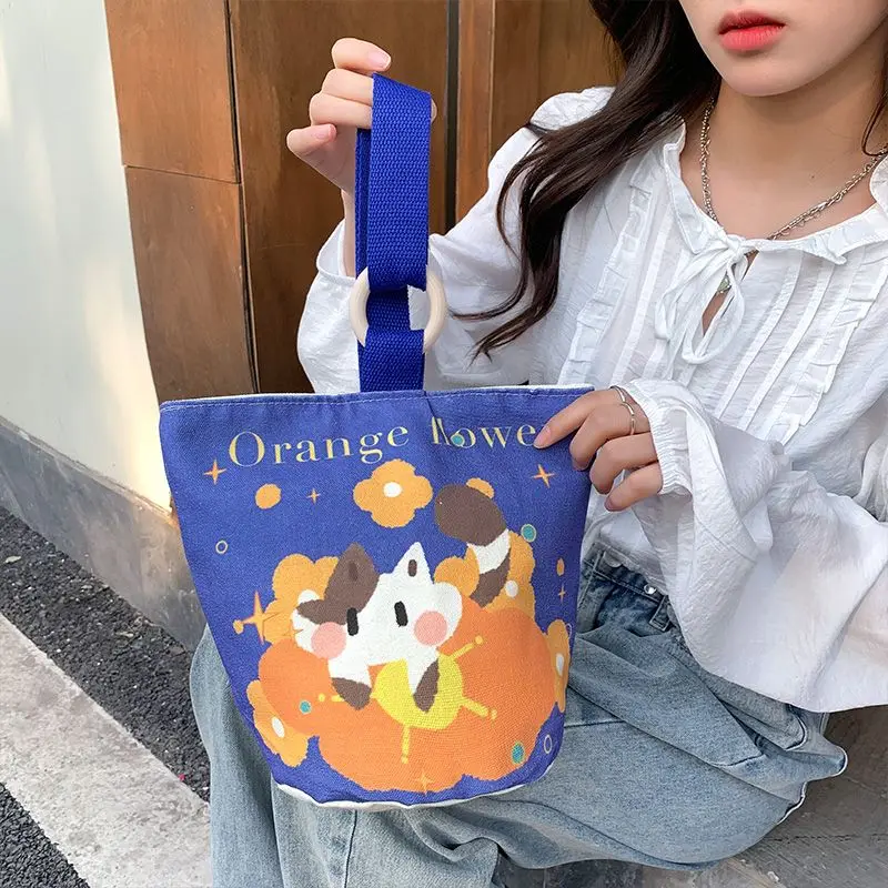 2024 новые холщовые детские сумки для подгузников мамы сумка студенческого обеда