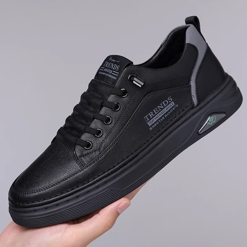 Кроссовки кожаные демисезонные Zapatos De Hombre