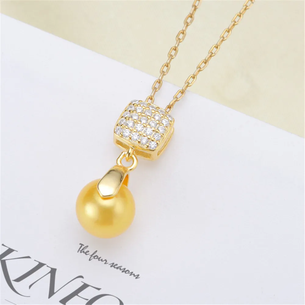 

DIY Pearl Accessories S925 Sterling Silver Pendant Head Ruyi Plate Clamping Clasp Jade Clamping Head Silver Clamping Head Holder