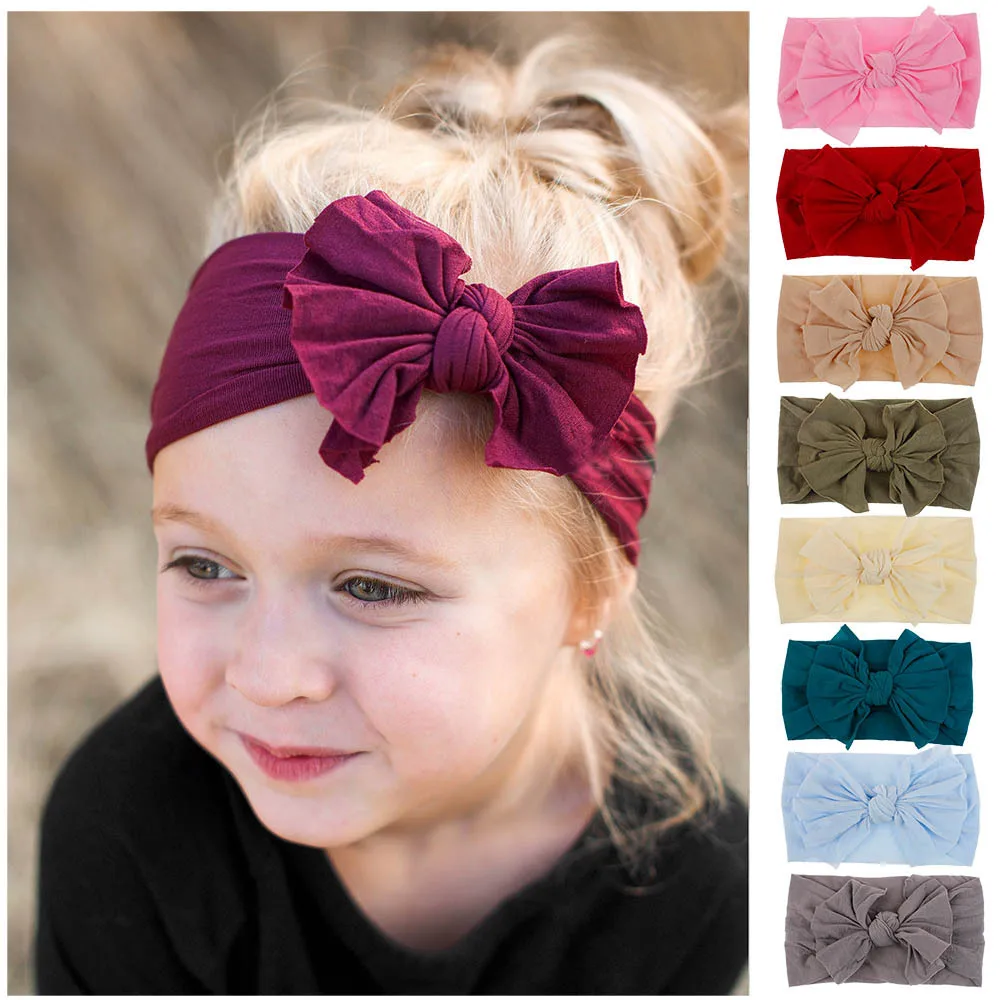 

21 Colors Baby Nylon Headbands Hairbands Hair Bow Elastics for Baby Girls Newborn Infant Toddlers Kids