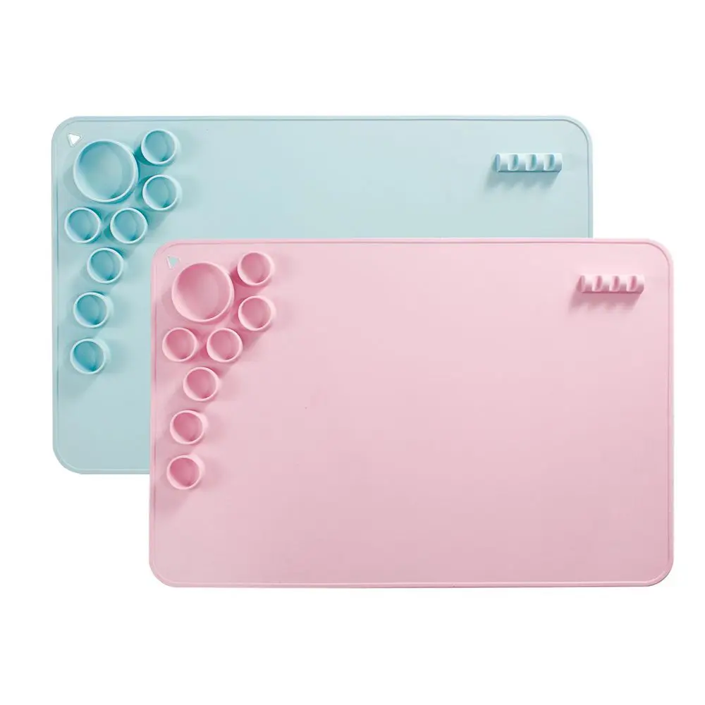 

Art Watercoloring Stamping Waterproof Durable Ink Blending Pigment Palette Silicone Painting Mat Craft Mat For Painting