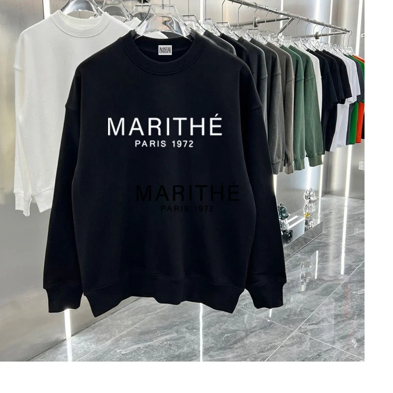 

Autumn and winter Top Quality Letter Printed Unisex O-Neck Cotton Casual Hoodie Men Women Long Sleeve Sweatshirts Harajuku Track