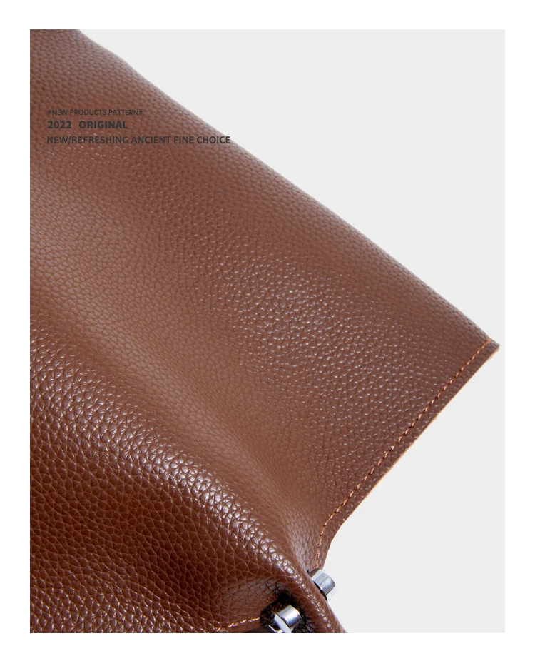 Elmsk Fashion Texture Large Capacity Tote Bag Commute Leather Shoulder Bag Women