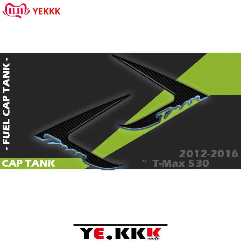 

For Yamaha Tmax 530 TMAX530 2012 2013 2014 2015 2016 New Side Shell Fairing 3D Protection Sticker Decal Carbon Fiber Texture