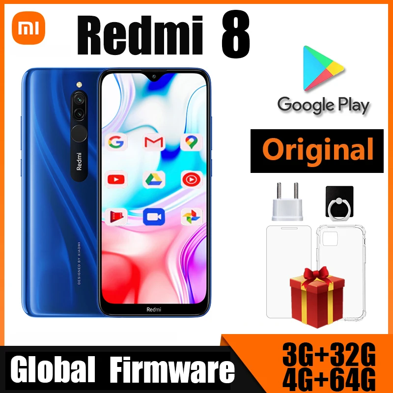 Смартфон Xiaomi Redmi 8, 3/32ГБ, 4/64ГБ, Б/у | AliExpress