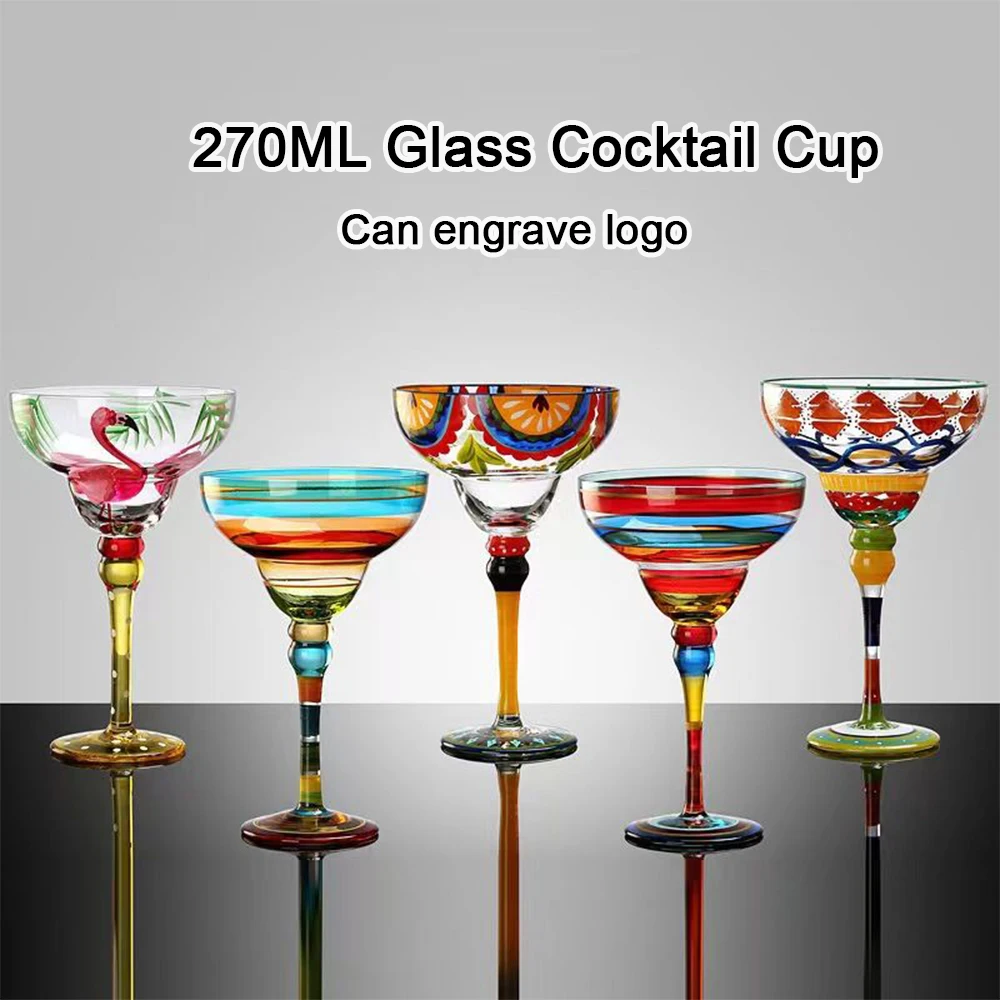 Раскрашенный хрустальный бокал YECSCO 270 мл