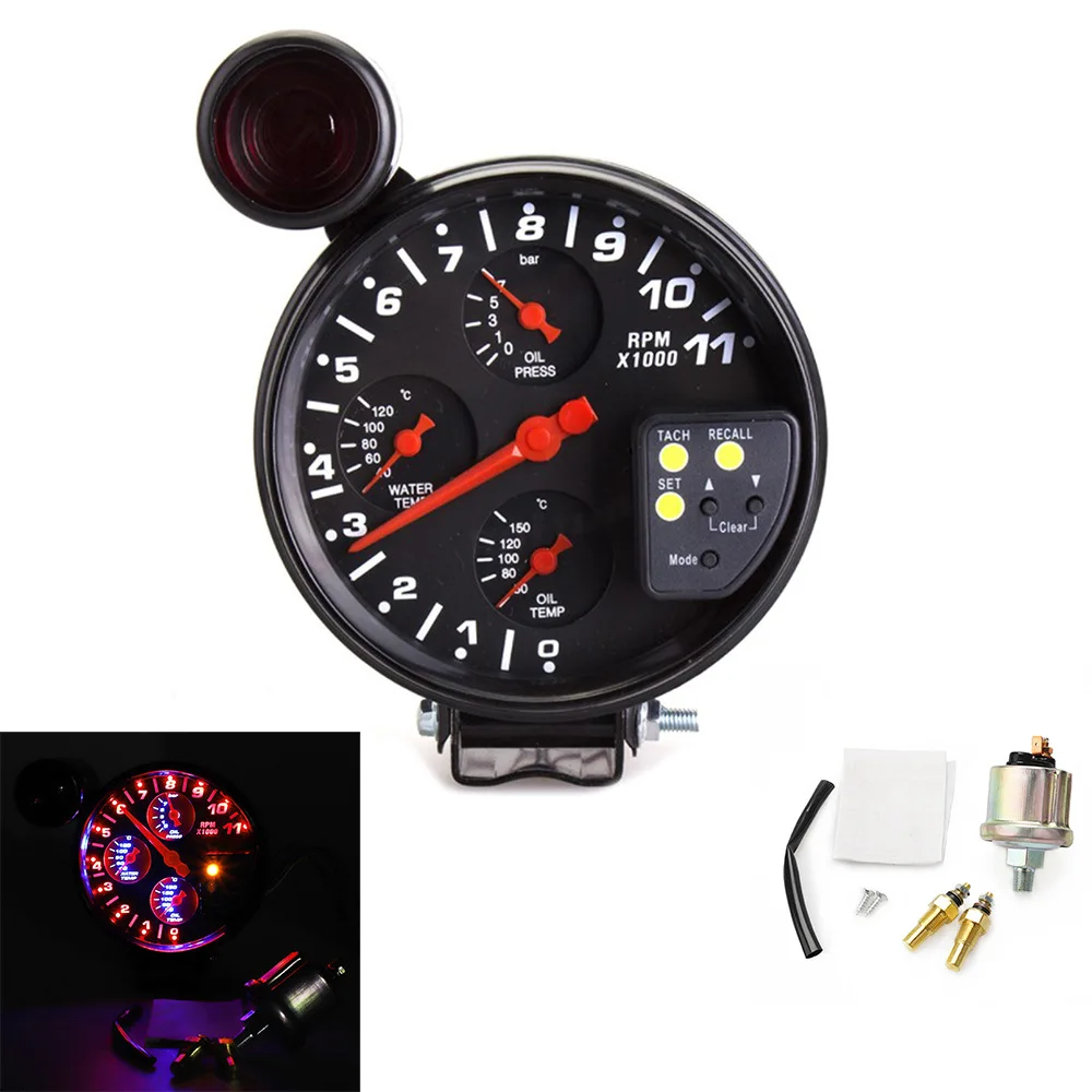 Универсальный измеритель давления масла и воды спидометр