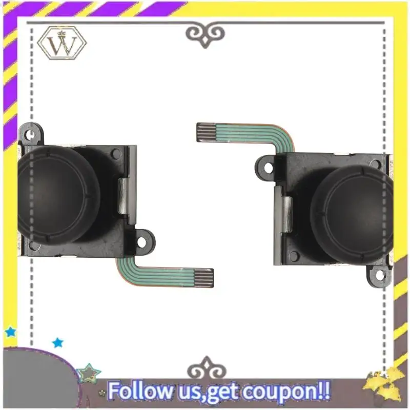 Фото AU33-6-Pack 3D аналоговый джойстик Joycon аналоговый джойстик для переключателя, сменный джойстик, контроллер Joy Con, джойстик (2 шт.) №2