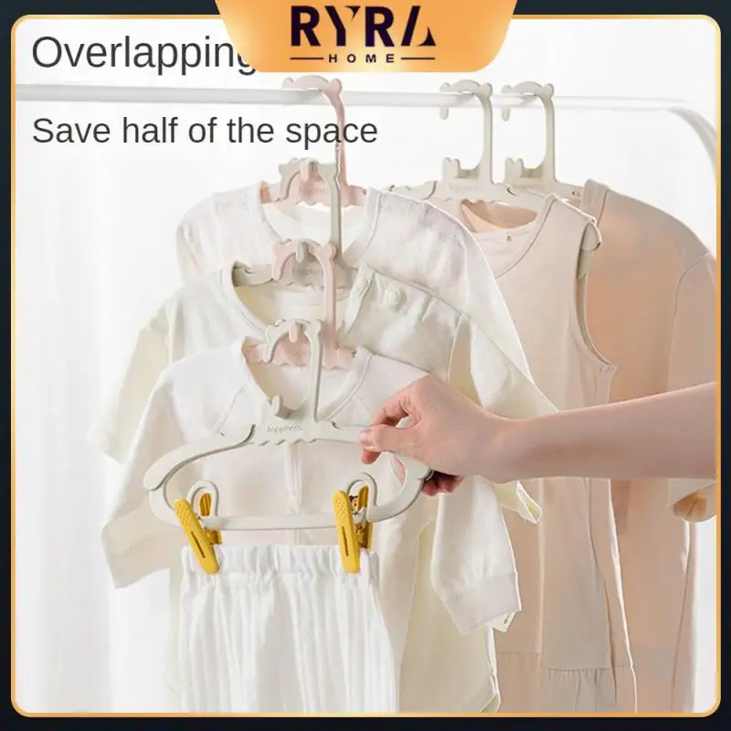 

Scalable Retractable Design Strong Toughness Childrens Clothes Rack Does Not Contain Fluorescent Agents Pants Clip Hanger