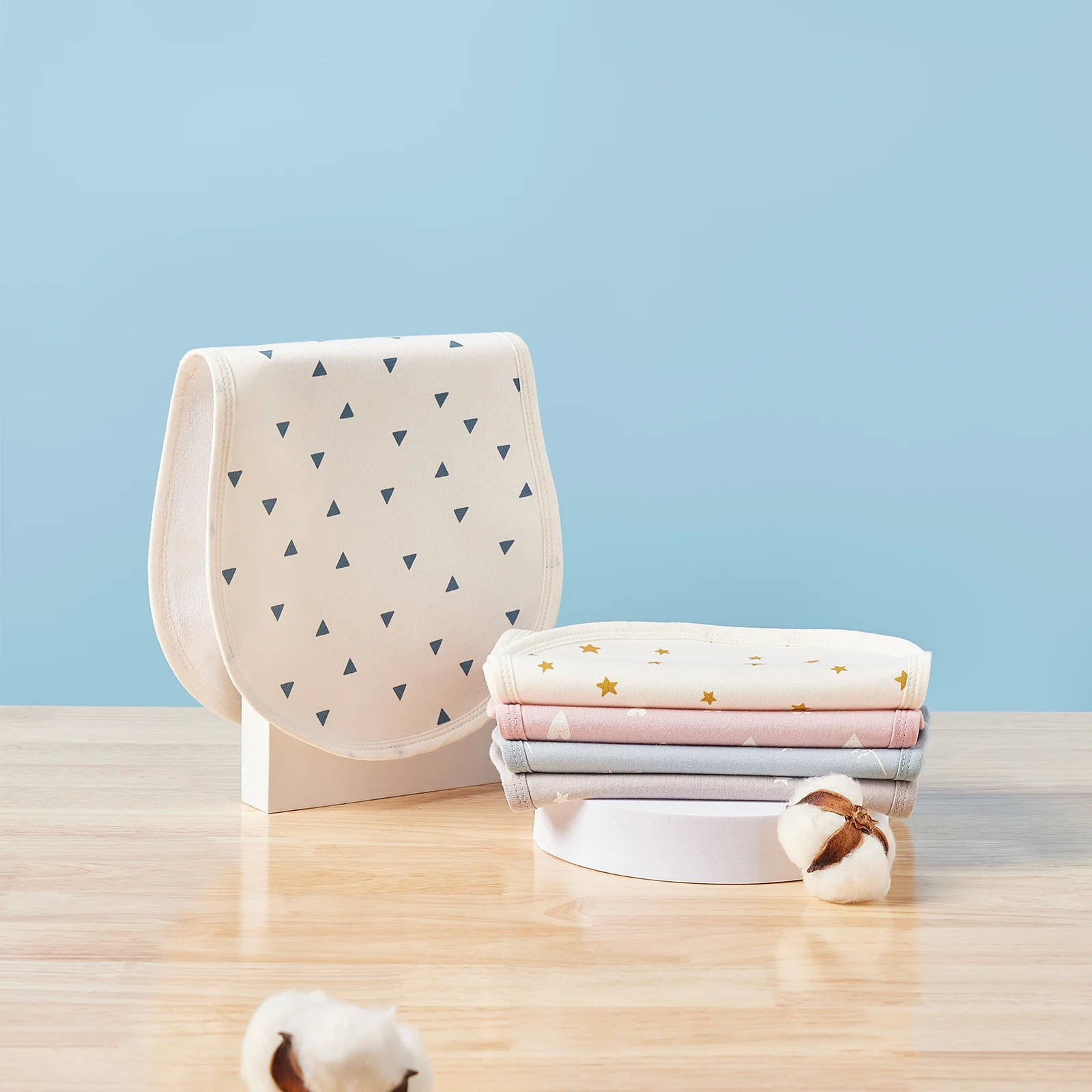 Детская водонепроницаемая ткань из чистого хлопка для кормления младенцев