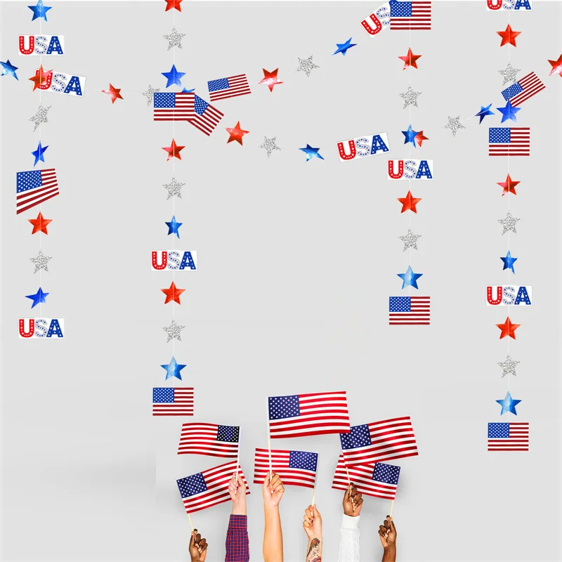 

Independence Day Holiday Ornament American Flag Spiral Ornament Independence Day Party Charm Celebration Decoration