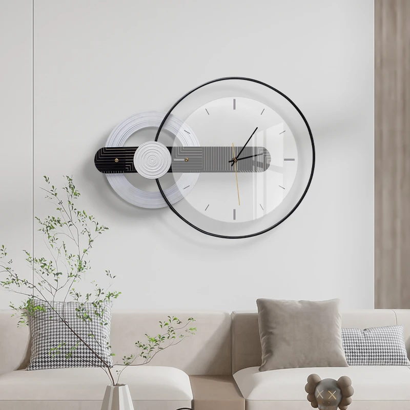 

Wall Clock Modern Design Restaurant Decoration Living Room Modern Light Luxury Fashion Creative Wall Clock Home Decor