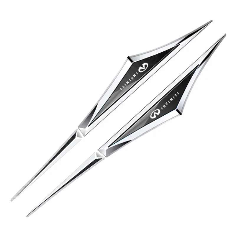 

2 шт., хромированные автомобильные наклейки на боковые двери для Infiniti Q50 Q30 FX35 G37 G35 Q70 QX70 Q60 QX50 QX60 QX80