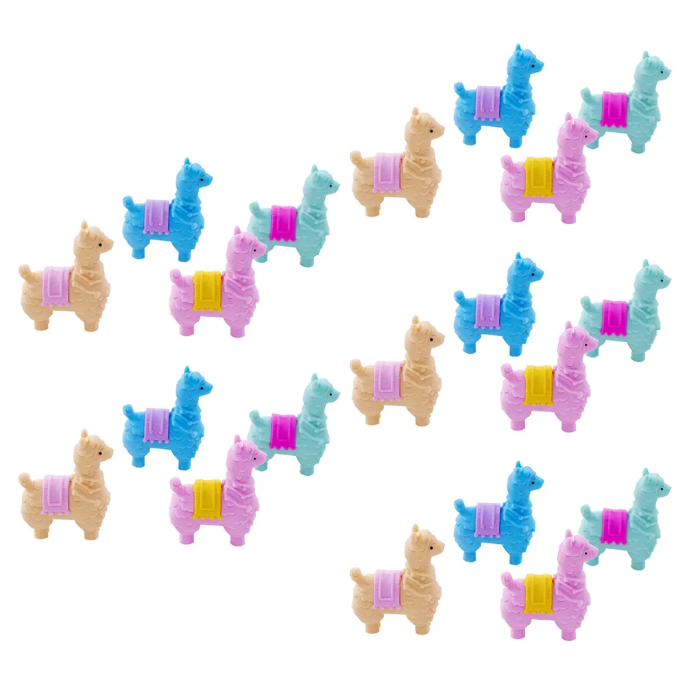 

Erasers Eraser Kids Animal Alpaca Novelty Mini School Puzzle Rubber Supplies Decorativepainting Students Caps Bulk Take Apart