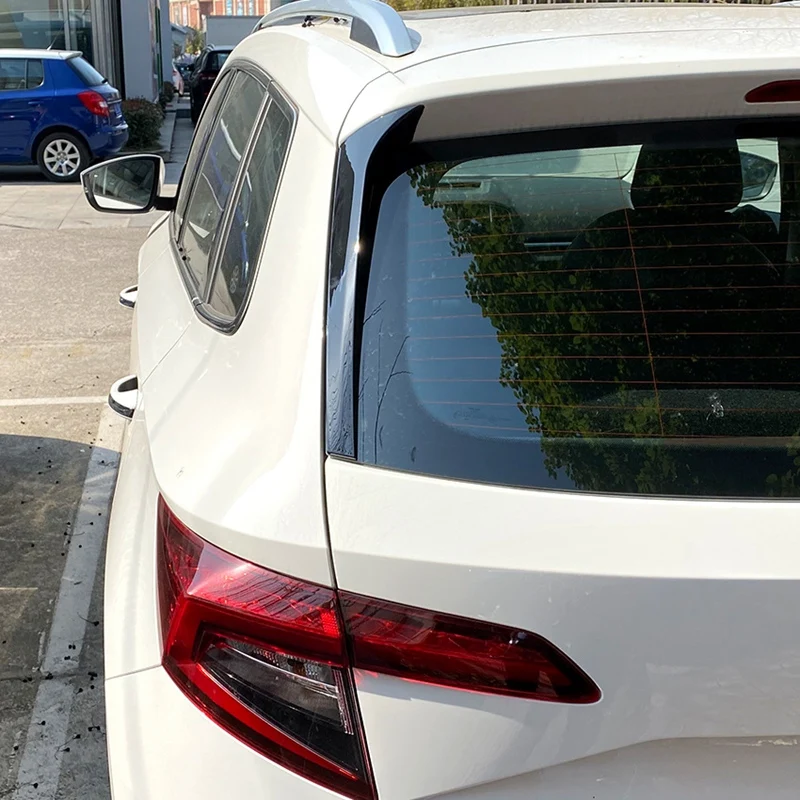 Глянцевые черные спойлеры с боковым сплиттером заднего окна для Skoda KAROQ