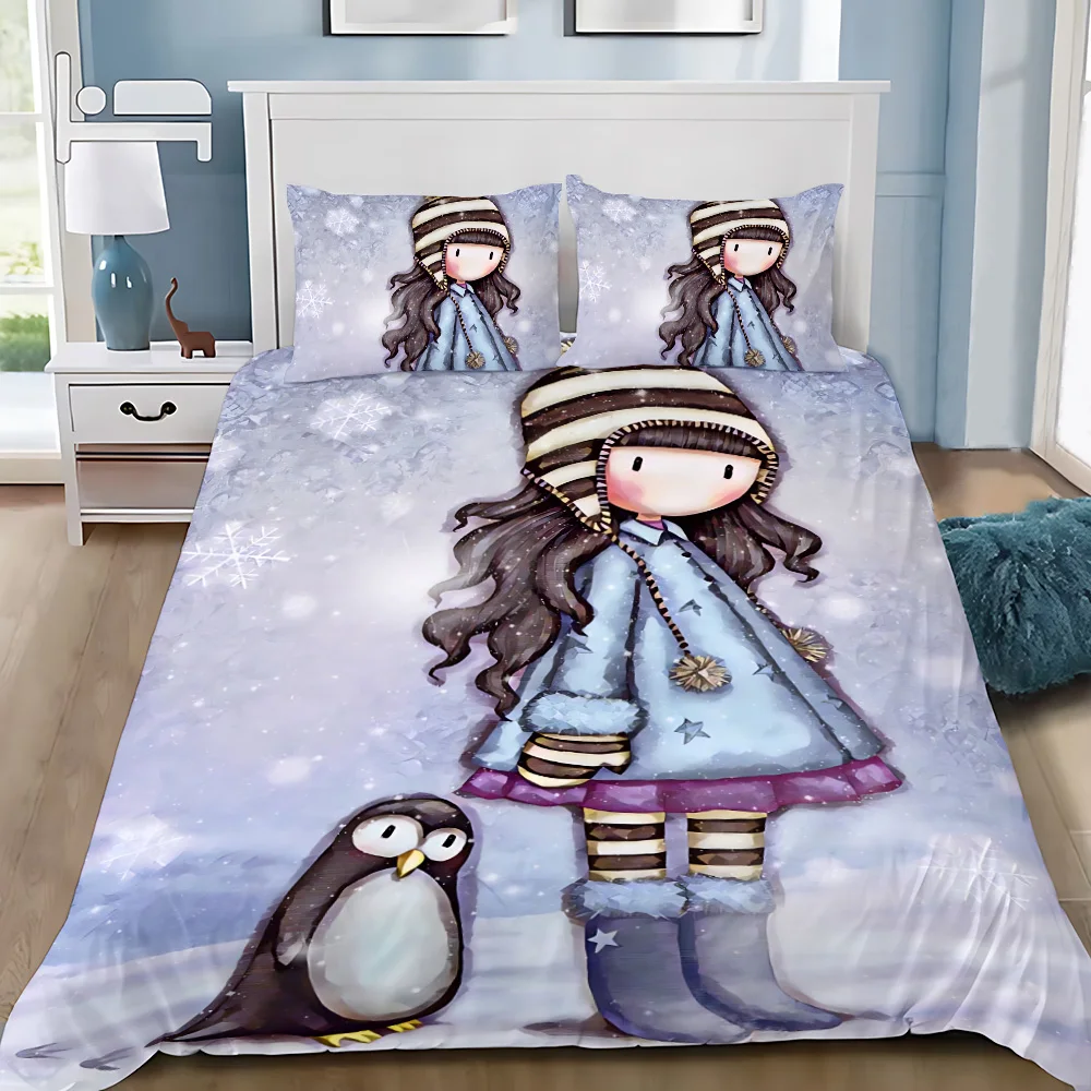 Пододеяльник наволочка комплект постельного белья с героями мультфильмов Santoro