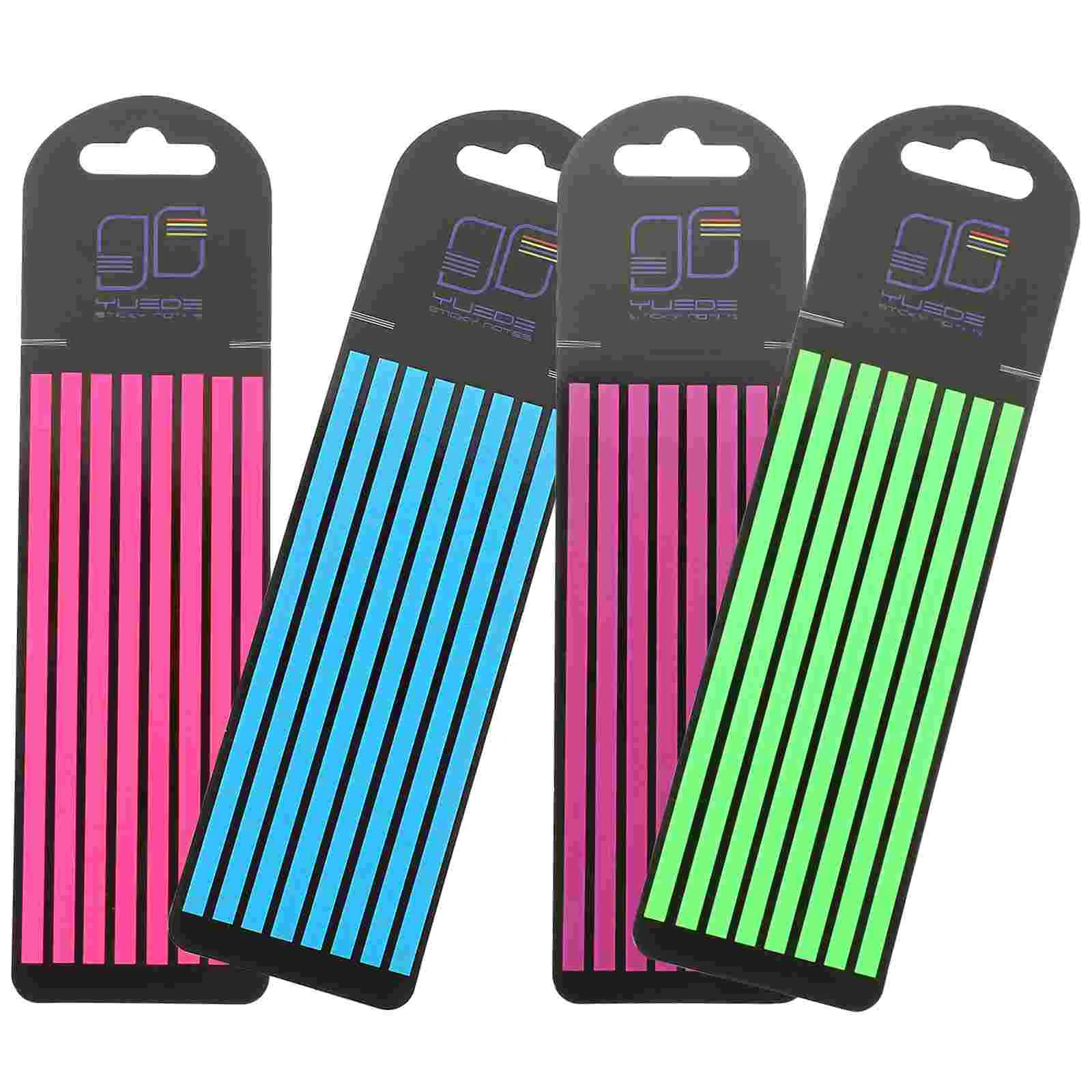 

4 Books of Colored Notepad Transparent Page Markers Professional Highlight Strips