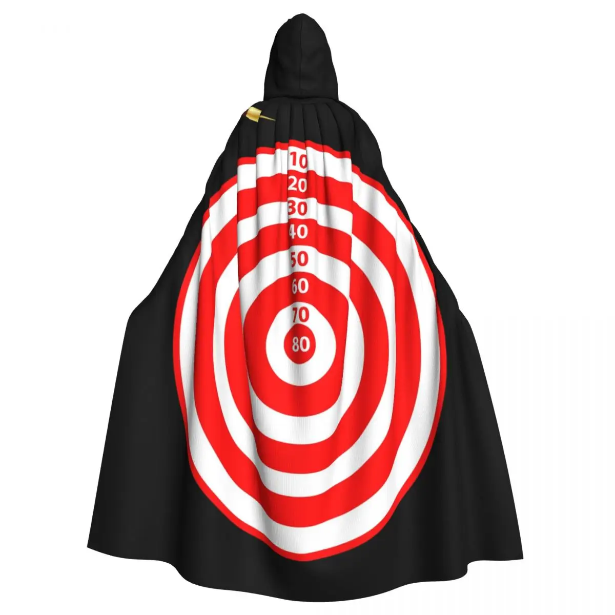 

Adult Cloak Cape Hooded Darts Target With Numbers Medieval Costume Witch Wicca Vampire Elf Purim Carnival Party