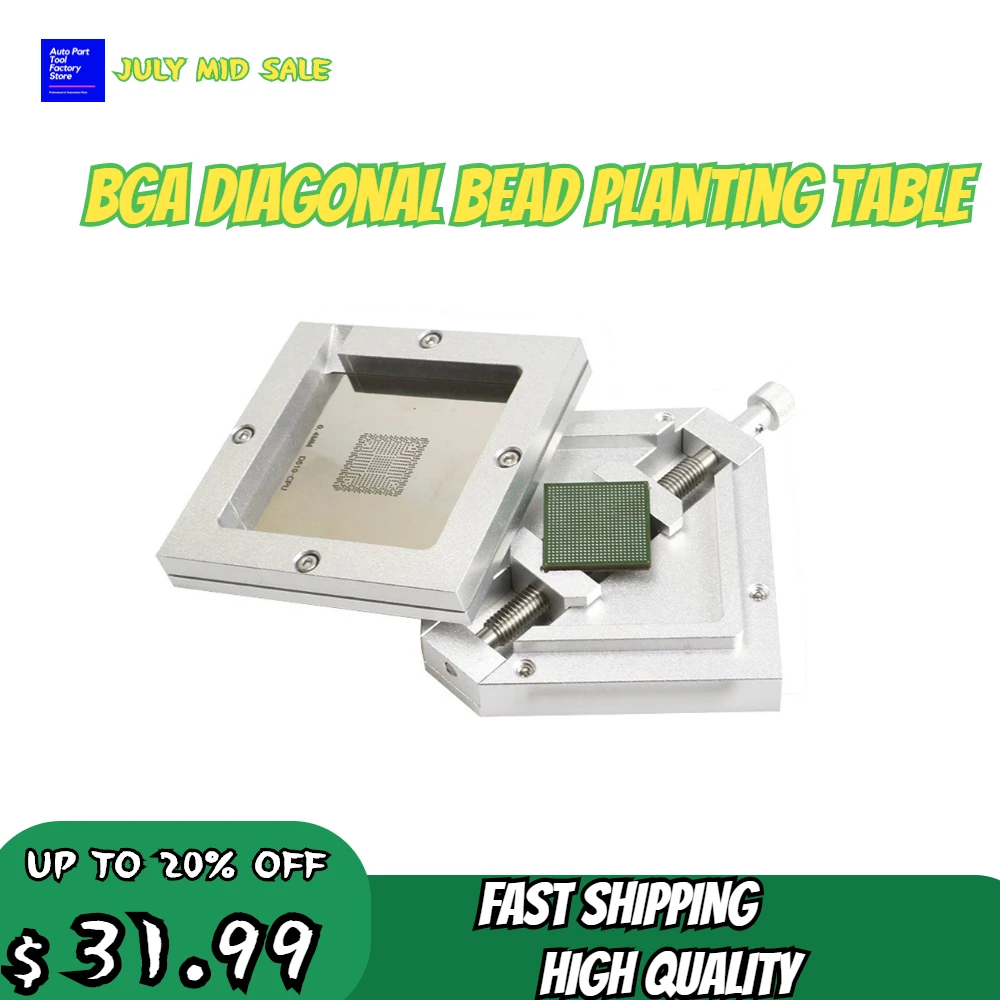 

2023 BGA Ball Planting Table Diagonal Adjustable Chip Rack Bead Base Fixture Tin Planting Automatic Position For 80/90mm