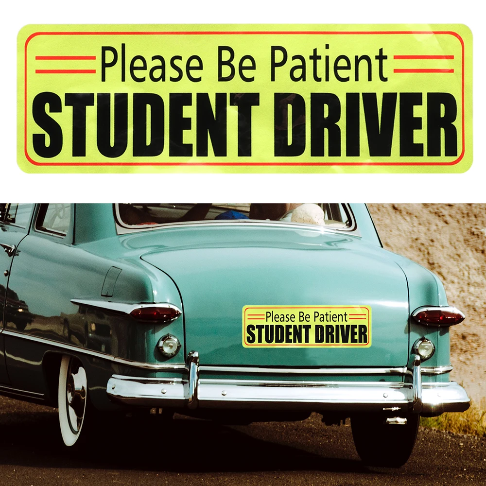 Светоотражающая Магнитная Автомобильная Наклейка Для Водителей И Студентов