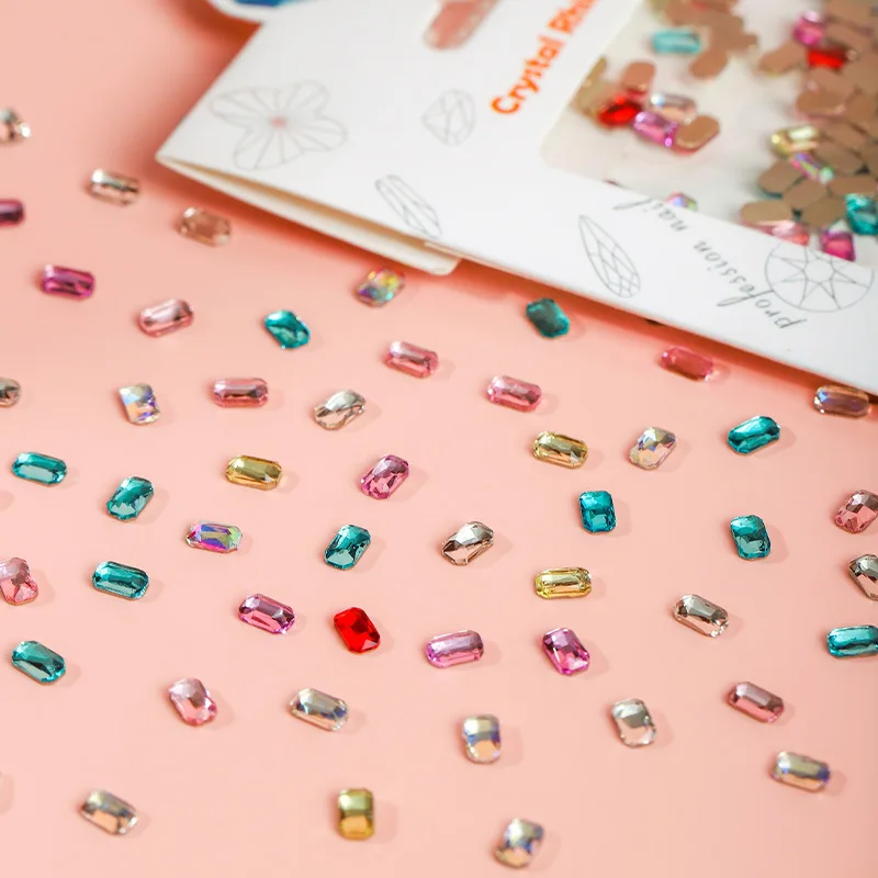 100/500 шт. декоративные ромбы для ногтей
